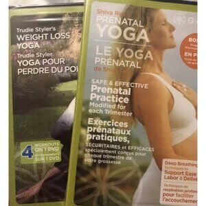 PRENATAL AND WEIGHTLOSS GAIAM YOGA DVD’s SEALED